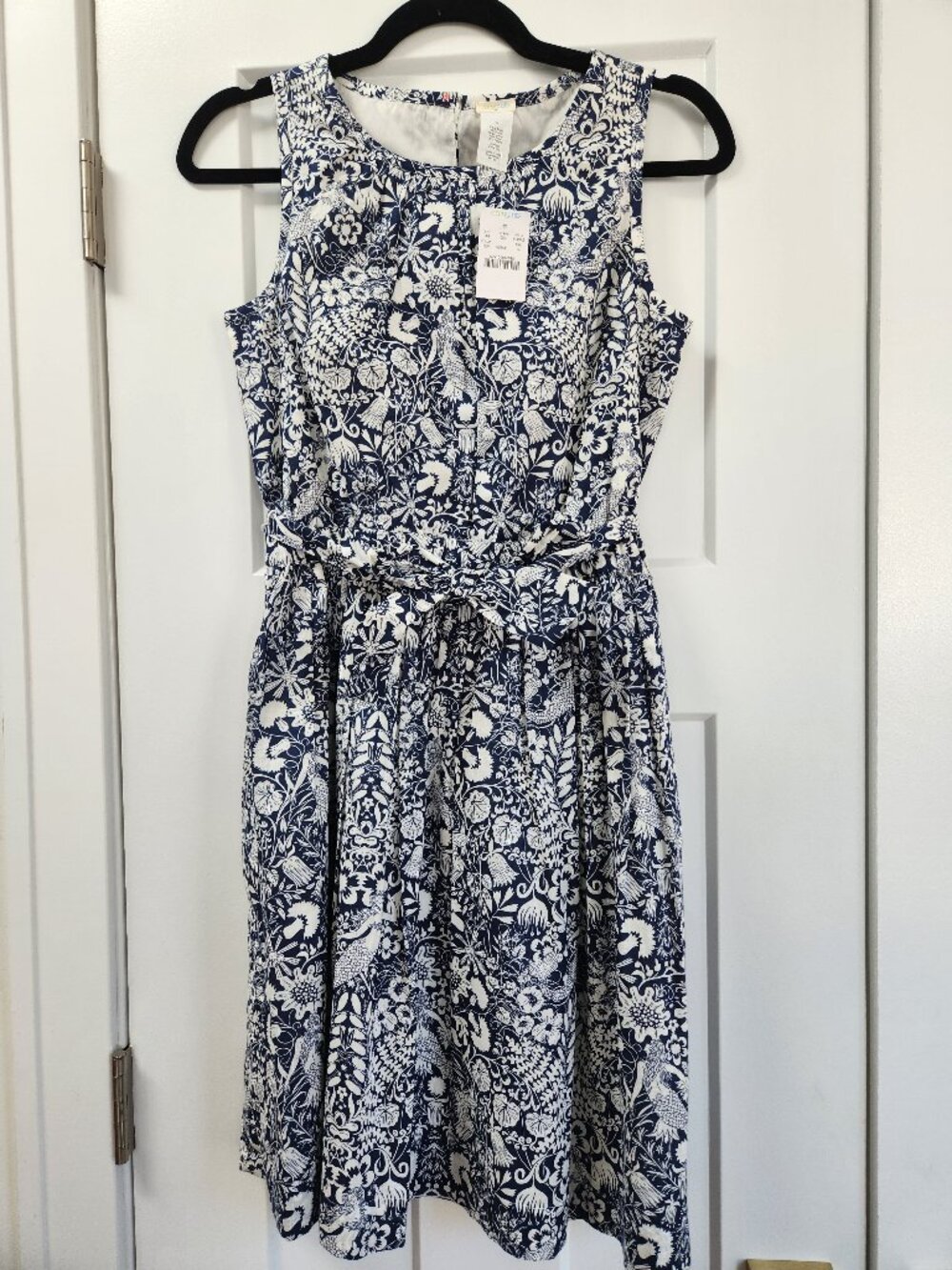 Crewcuts Youth 14 Mermaid Floral Dress, NEW, with belt